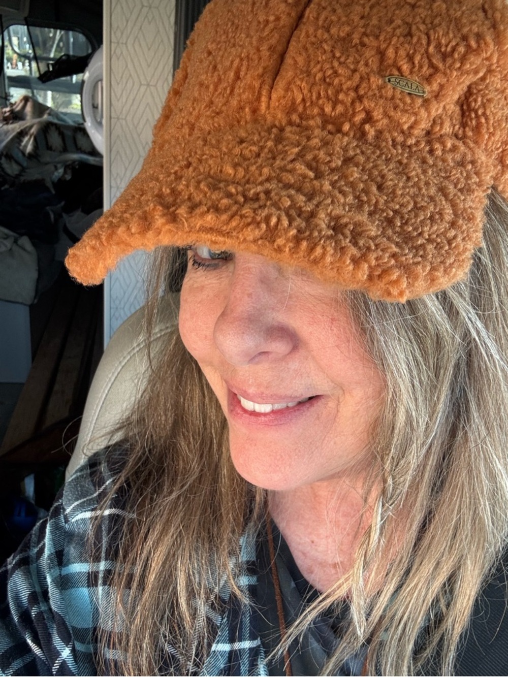Scala Rust Brown Sherpa Bucket Hat
